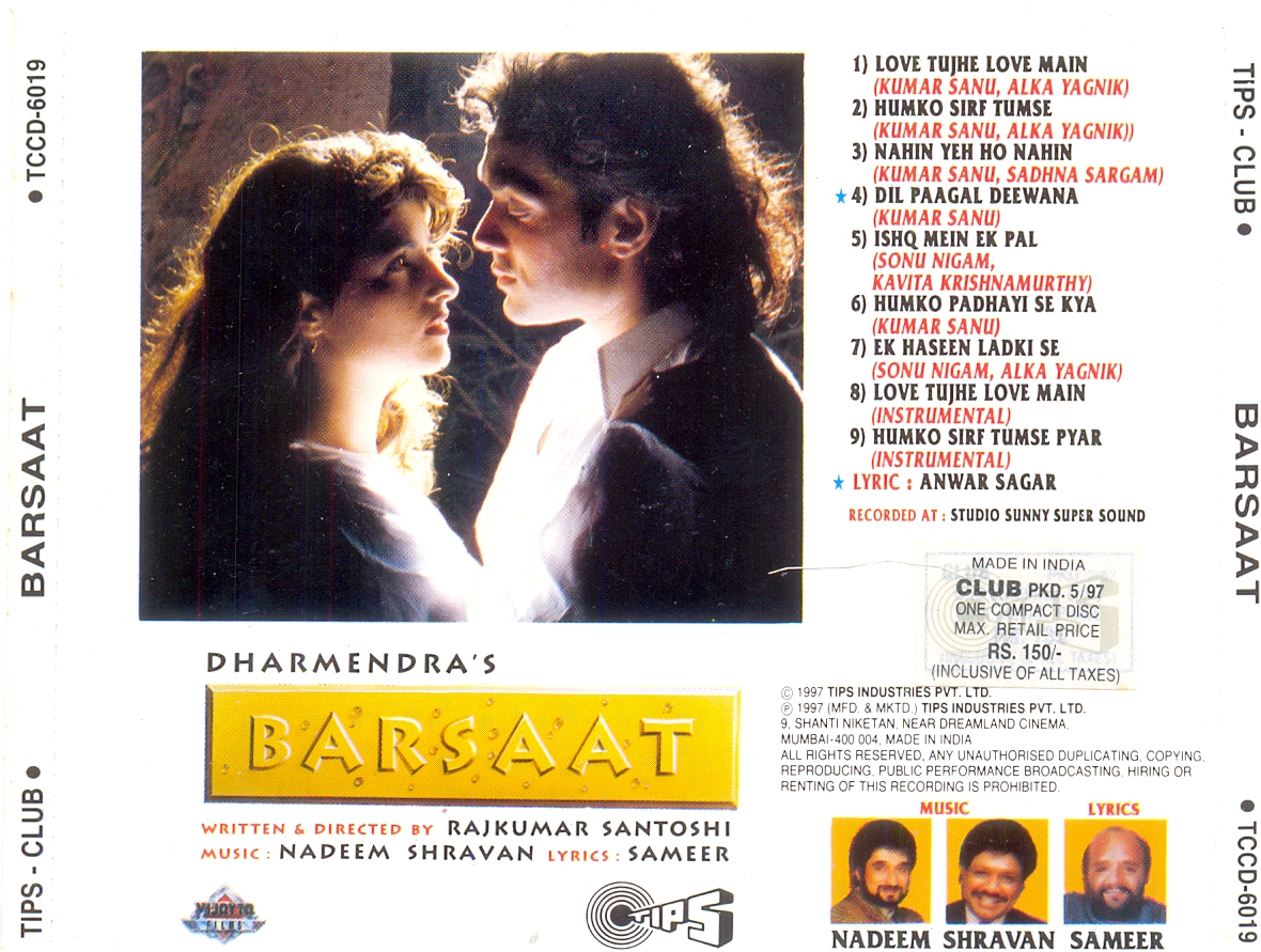 barsaat hindi movie mp3 song 2005